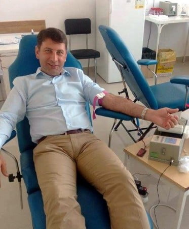 Viceprimarul Lucian Micu a donat sânge