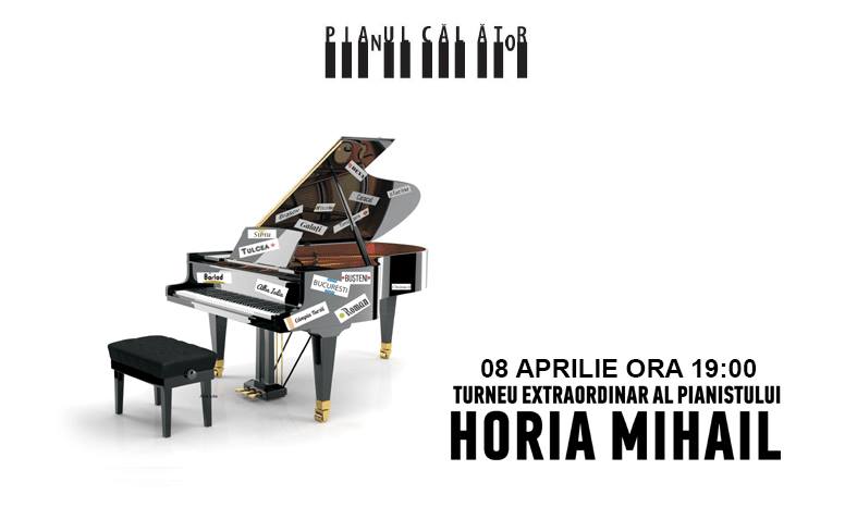 „Pianul călător” și Horia Mihail, orchestra Filarmonicii din Chișinău și actorii Teatrului Național din București, în luna aprilie la Roman