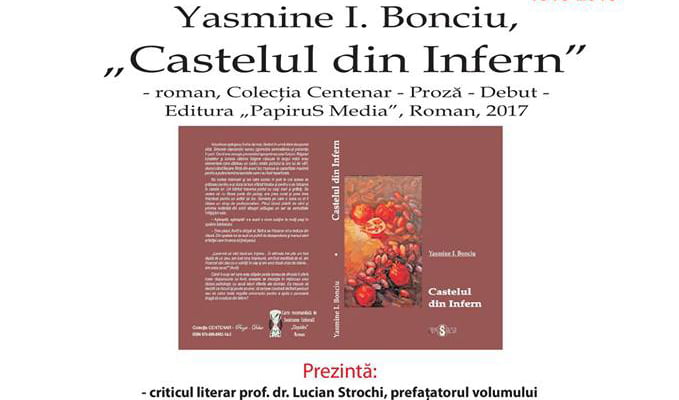 Lansare de carte la Cercul Militar: „Castelul din infern”, debutul autoarei Yasmine I. Bonciu