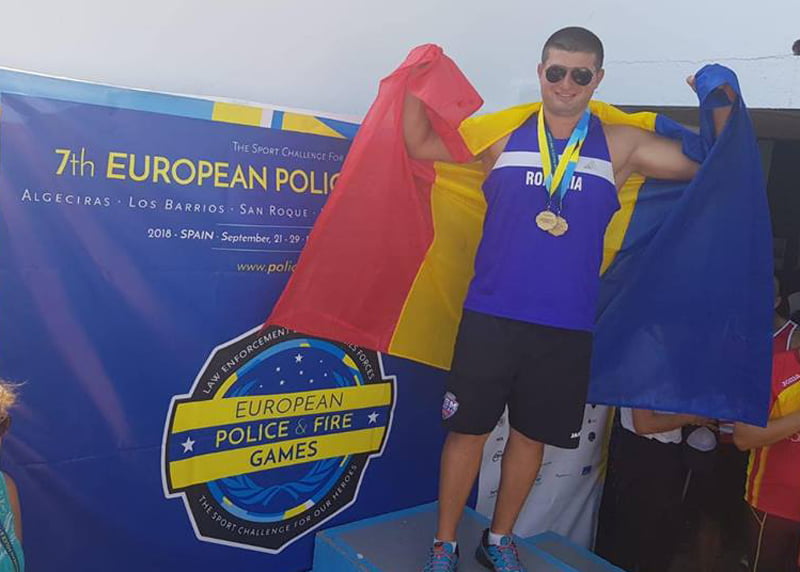 Pompier romașcan, de patru ori medaliat cu aur la Campionatul European al Polițiștilor și Pompierilor