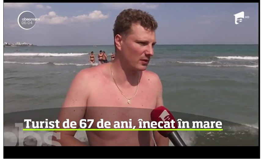 Consilierul local Dragoș Moroșanu a salvat un bărbat de la înec, pe litoral