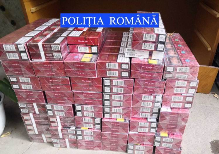 Peste 9.000 de ţigări confiscate de poliţişti, în urma unei percheziţii la Pâncești