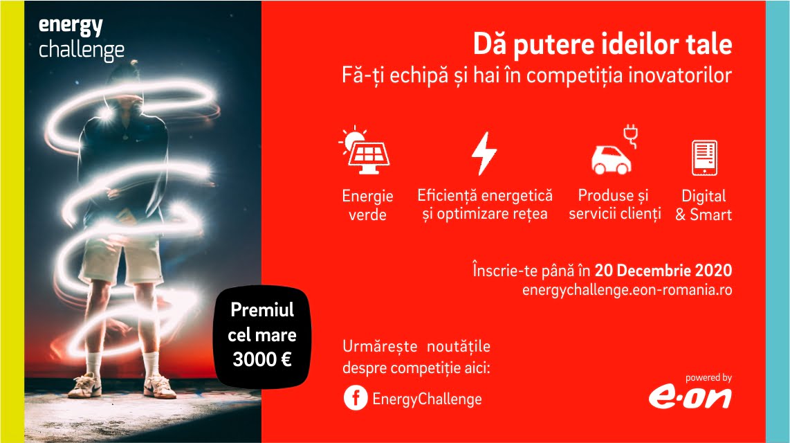Competiția E.ON Energy Challenge ia startul, premiile totale puse în joc fiind de peste 4.500 de euro